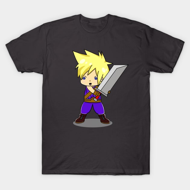 Chibi Cloud T-Shirt by garciajey